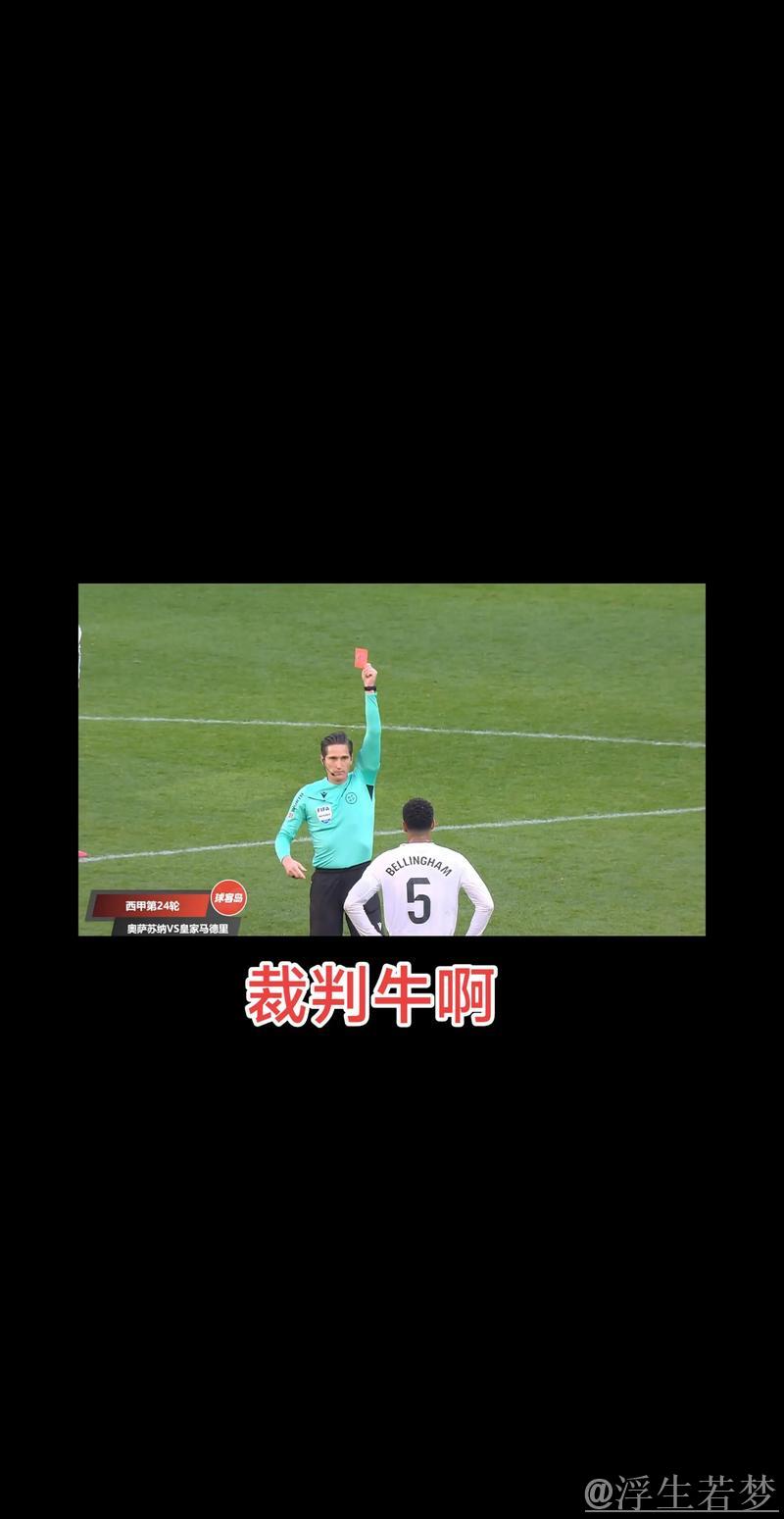 皇马将因贝林厄姆红牌向西甲联盟提出申诉